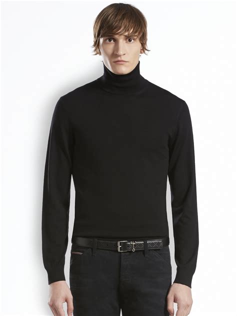 black gucci jumper mens|designer men's turtleneck sweaters.